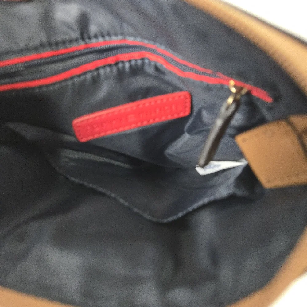 Tommy Hilfiger Cream Print Crossbody Bag